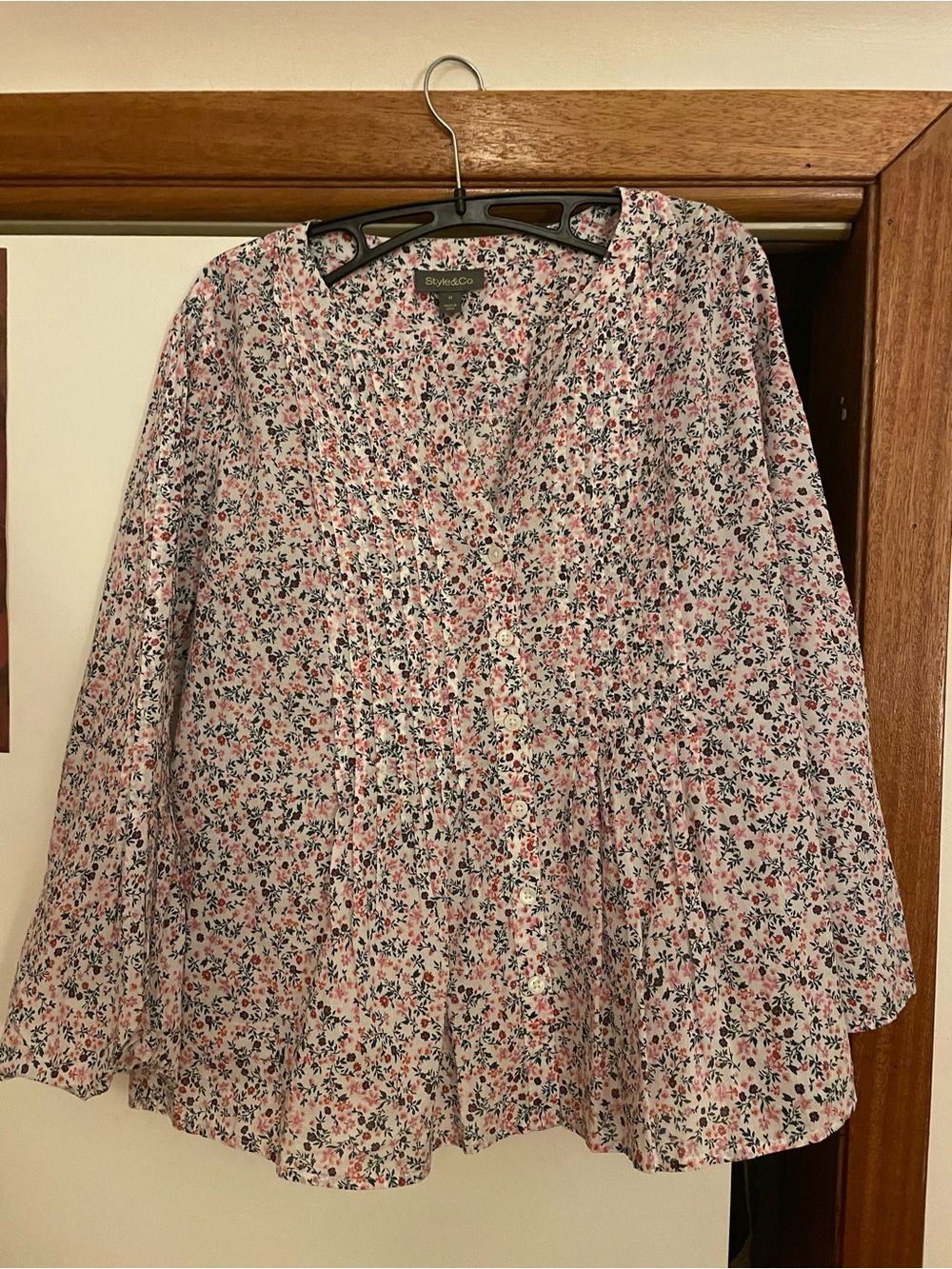 Floral button up blouse